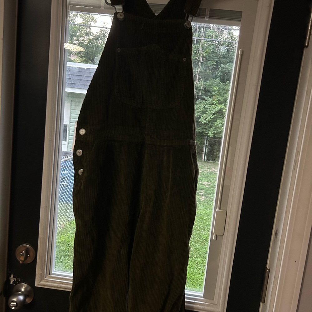 Old Navy Olive Corduroy Overalls